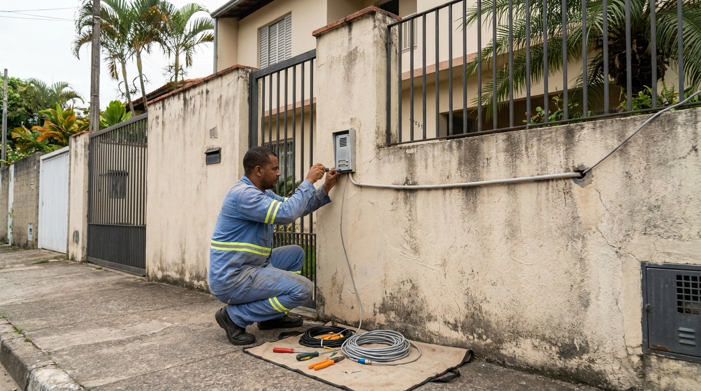 Instalação de Vídeo Porteiro no Residencial Portal do Itavuvu, Sorocaba‑SP