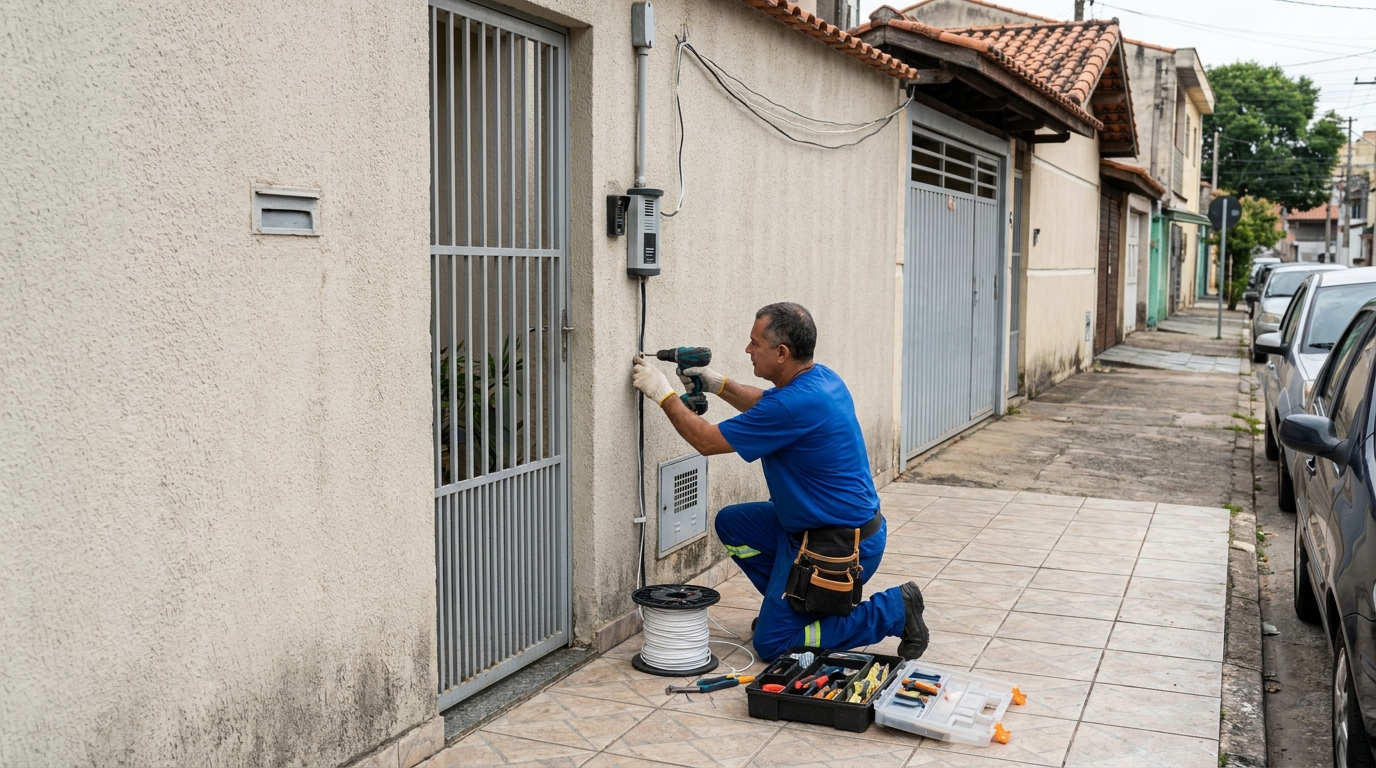 Instalação em Condomínios no Residencial Portal do Itavuvu, Sorocaba‑SP