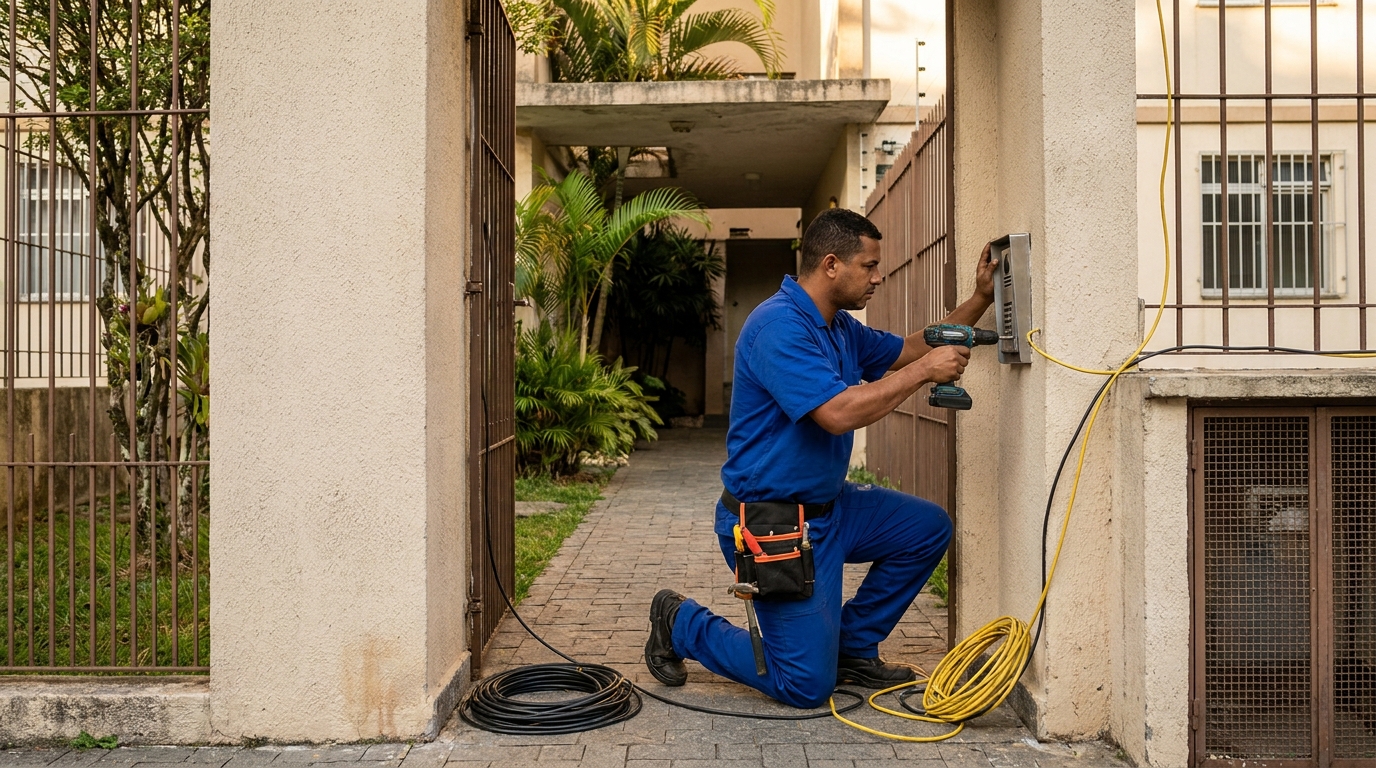 Troca de Cabeamento no Residencial Portal do Itavuvu, Sorocaba‑SP